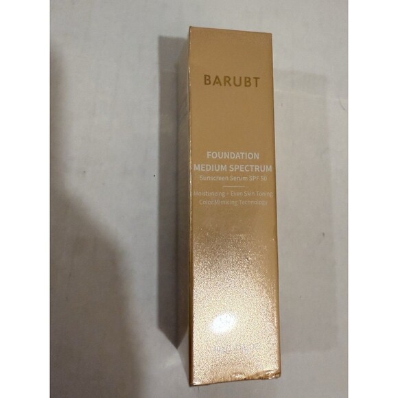 Barubt Foundation Medium Spectrum Sunscreen Serum~40g/1.4FLOZ~SPF 50 New NIB - Picture 6 of 7